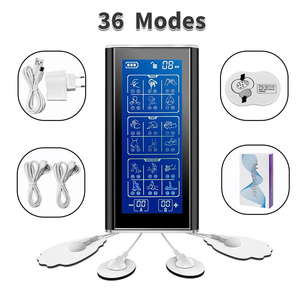 24/36 Mode Meridian Massage Instrument Dual channel Large Screen Point Acupuncture and moxibustion Physiotherapy Instrument