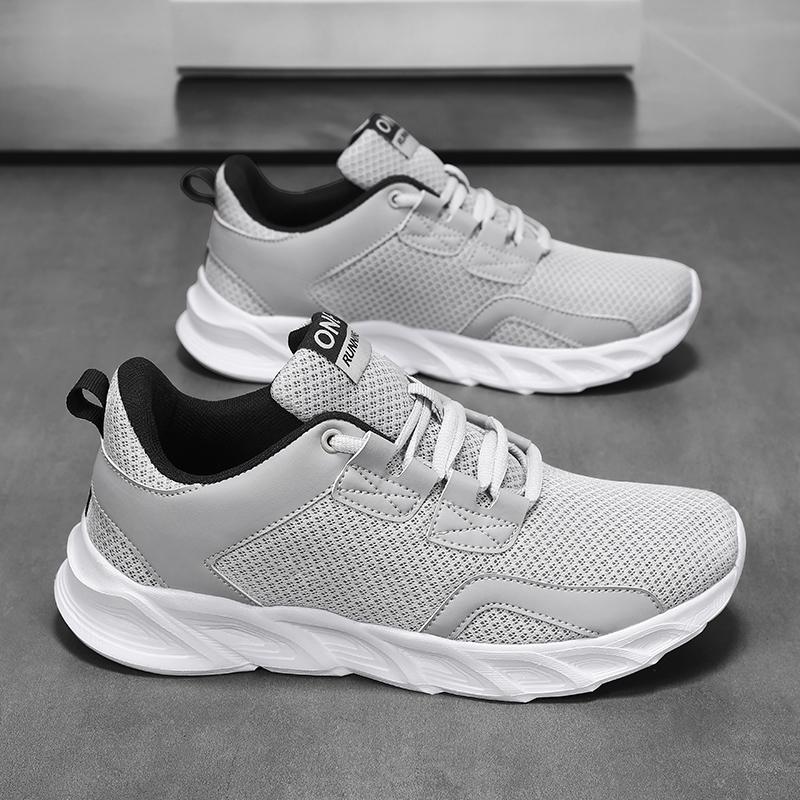 

Мужская повседневная обувь Дышащая легкая обувь для ходьбы для мужчин Нескользящие удобные спортивные кроссовки Атлетическая обувь для бега 38 серый