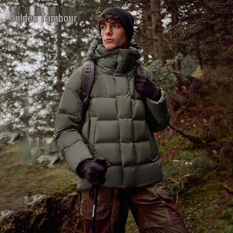 

Tamboer Men s Short Hooded Winter Down Jacket 560563A 180