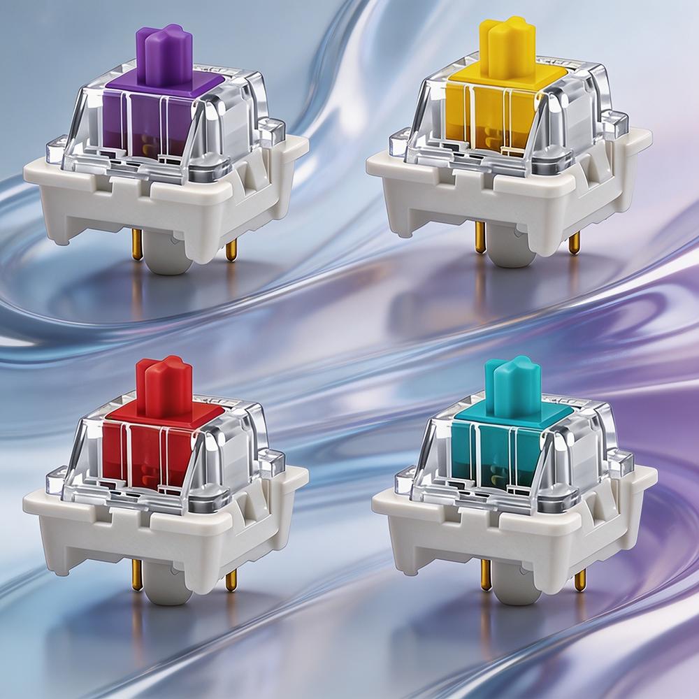 110Pcs Outemu Switch for Keyboard 3Pin Linear Tactile Clicky Silent Switch for Mechanical Keyboards Gray Red Blue Gaming Switch