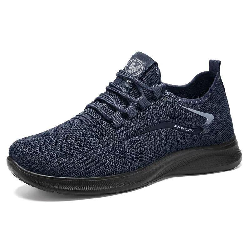 Herren Atmungsaktive Flyknit Mesh Freizeit Sportschuhe - Übergröße, Vielseitig, Weiche Sohle