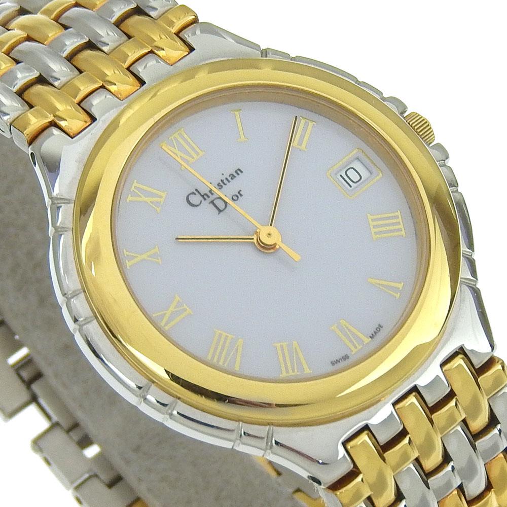 Dior combination Watches 3023 WhiteDial Stainless Steel/Plated Gold Quartz Analog display Boys Used