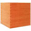 VidaXL Planter Wax Brown 70x70x68.5 Cm Solid Pine Wood, Outdoor Planter, Flower Box, Tomato Planter, 3282476