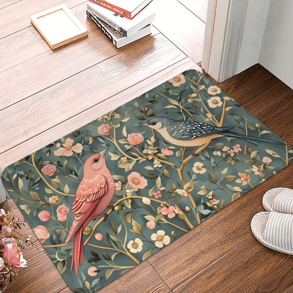 Cute Peacock Pattern Modern Style Front Floor Door Entrance Mats Outdoor Bath Kitchen Doormat Bedroom Carpet Rug