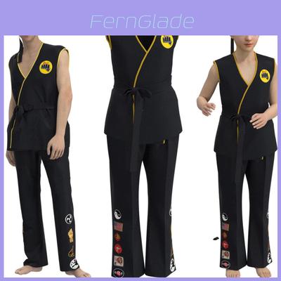 Karate Kid Cobra Kai Cosplay Outfit Comfortable Taekwondo Clothing For Halloween