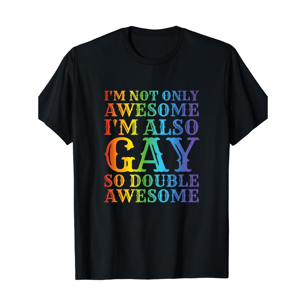 Lgbtq Gay Pride Rainbow Graphic Tshirt For Men Casual Cotton Tee