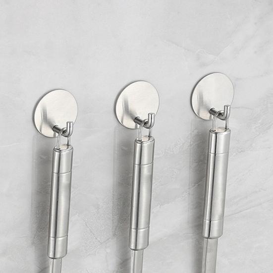 

4 шт. для хранения круглых/квадратных прочных бесследных кухонных принадлежностей, подвесной настенный крючок, самоклеящийся крючок