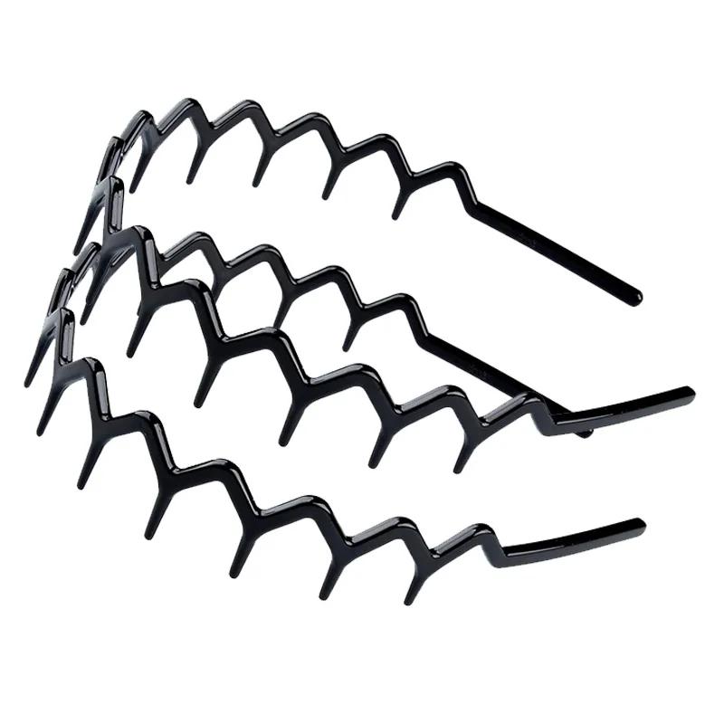 2pcs/set Teeth Non-slip Hair Comb Plastic Headband for Women Girls Sweet Hair Ornament Hairbands Fashion Hair Accessories