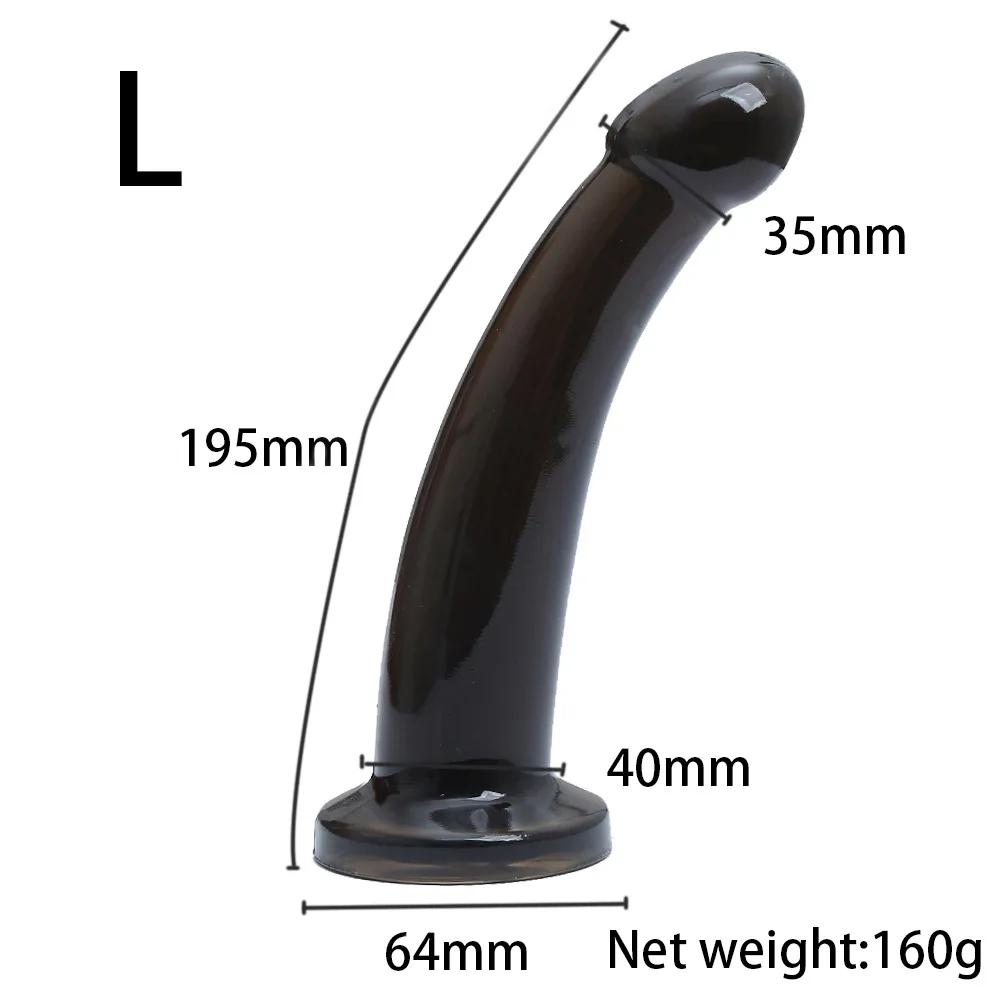 Transparent Anal Plugs Smooth Dildo Prostate Butt Plug Vagina Masturbation Anus Dilator Anal Sex Toys for Woman Man Sex Products