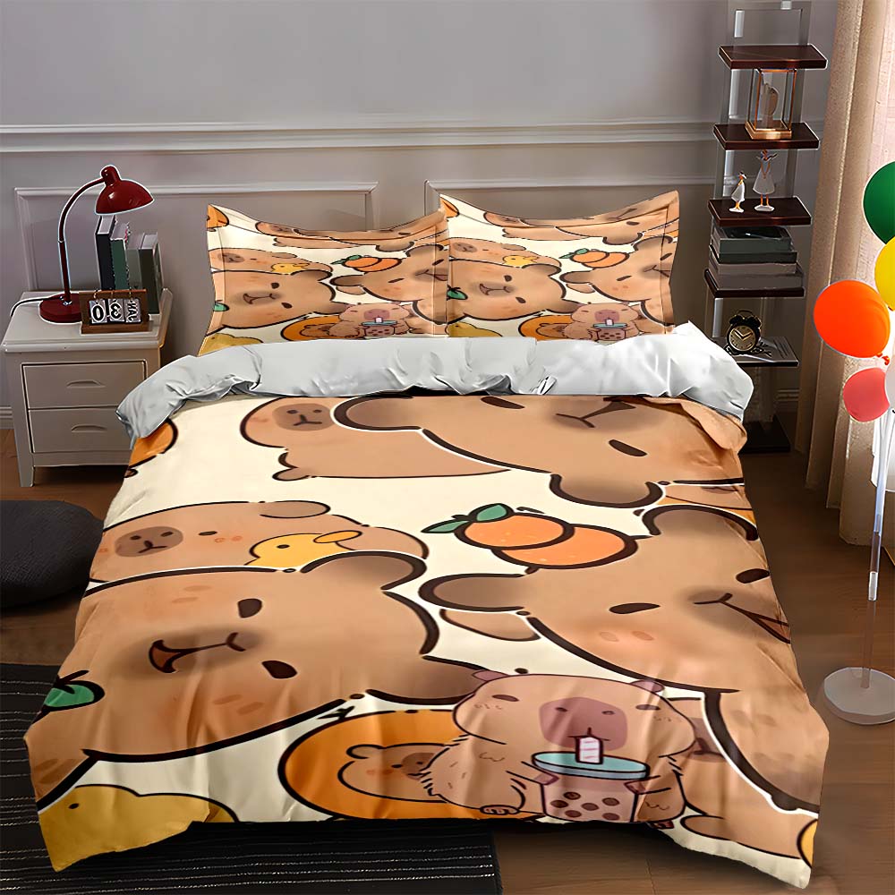 

Cartoon bear illustrations. Bedding Duvet cover sets Duvet covers Pillowcases gifts (1 * Duvet Cover 2 * Pillowcases, without duvet insert) 135x200cm