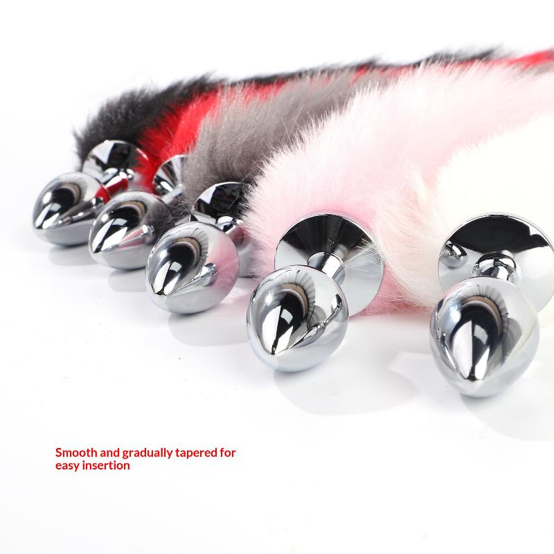 Fox Tails Anal Plug Metal Anal Sex Toys Butt Plug Sex Games Role Play Cosplay Toys Men And Women Sex Toys