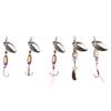 Fishing Lures Wobble Rotating Metal Bait For Bass Trout Treble Hook Artificial