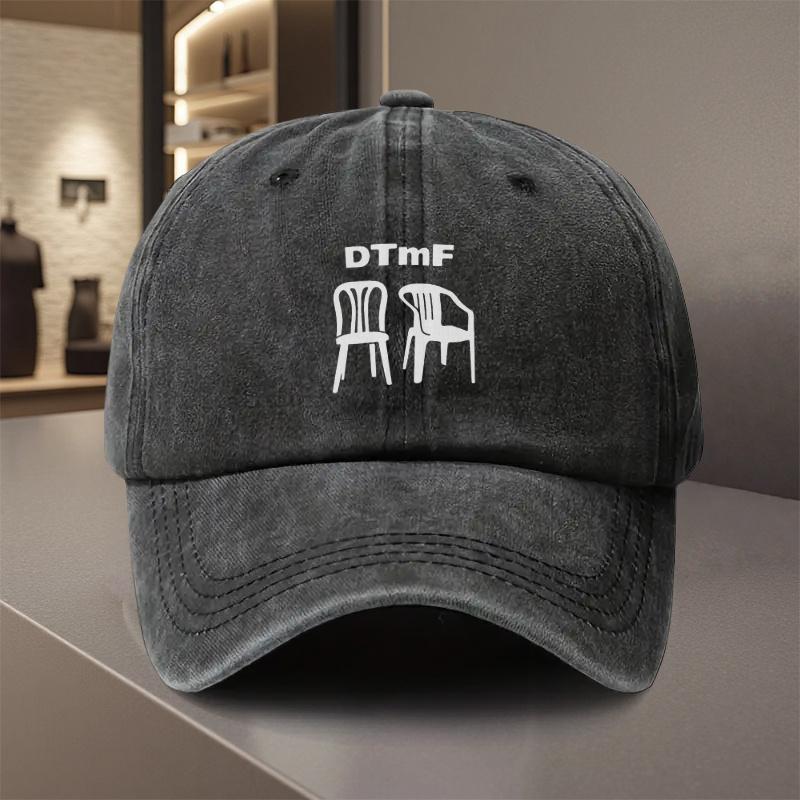 Adjustable Denim Baseball Cap Lightweight Printed Craft Hat Visor