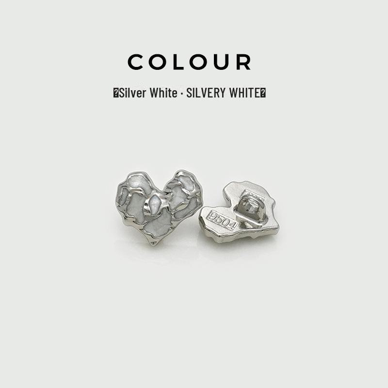 Retro Peach Heart Dot Button Sweater Jacket