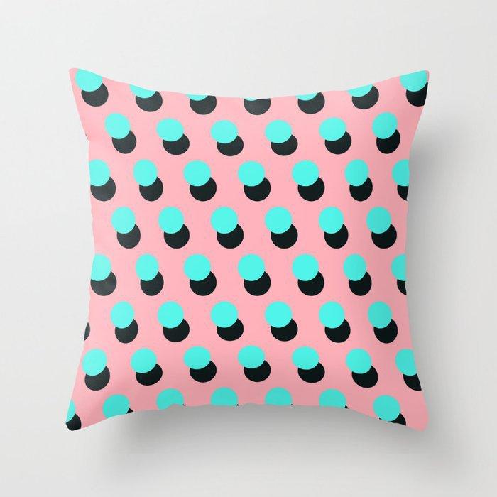 Mint Pink Throw Pillow Case Memphis Inspired Pattern Check Cushion Covers for Home Sofa Chair Decorative Pillowcases