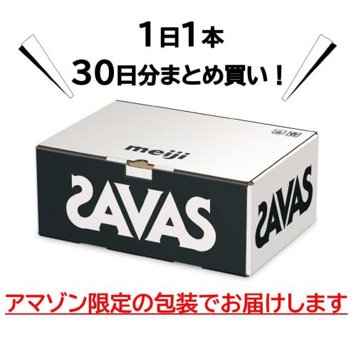 SAVAS Milk Protein, Fat-Free, Caramel Flavor, 200ml X 30 Bottles, 20g Milk Protein, Meiji [.co.jp Exclusive]