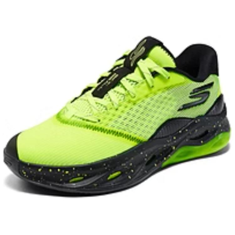 Skechers Mens Go Basketball Low Top Basketball Shoes Men sneaker Yellow Green Black 253001-YLBK