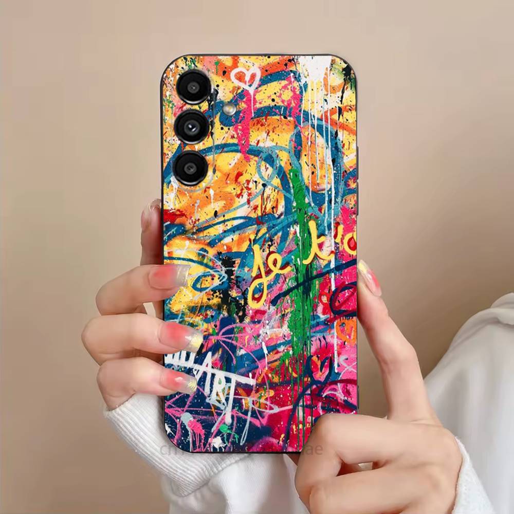 Colorful graffiti Phone Case For Samsung Galaxy S21 22 23 24 S25 Ultra PlusS20 FE S10 Plus Cover Funda