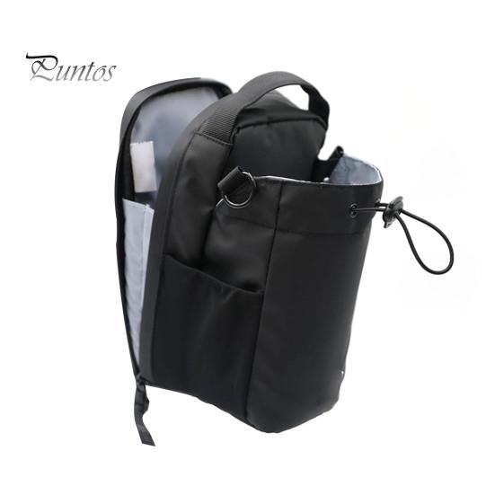 

Сумка для хранения, магнитная фитнес-сумка для бутылок с водой, большая вместимость, застежка-молния, многофункциональный водонепроницаемый чехол, держатель для бутылок для путешествий чёрный