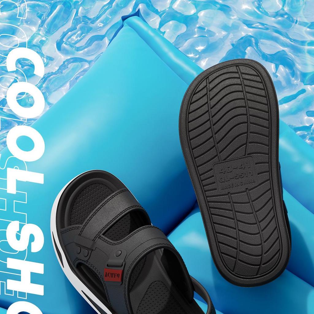 Lidani Men's 2025 Non-Slip EVA Driving Slippers: Large Size Outdoor Summer Sandals