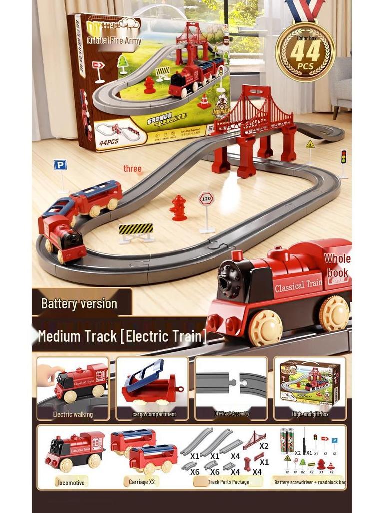 Electric High-Speed Rail Train Set - Educational Toy for Kids, Boy's Birthday Gift, Children's Day Present