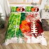 American Football Duvet Cover Set Full Size Sports Games Bedding Set Soccer Field Comforter Cover for Boys Teens Quilt Covers