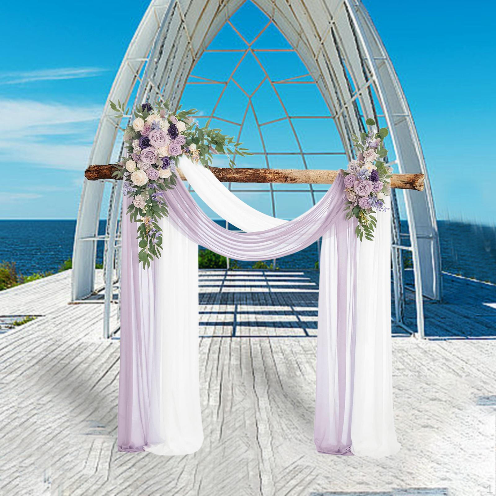 

Комплект искусственных цветов для свадебной арки Flower Swag Floral Backdrop Rose фиолетовый