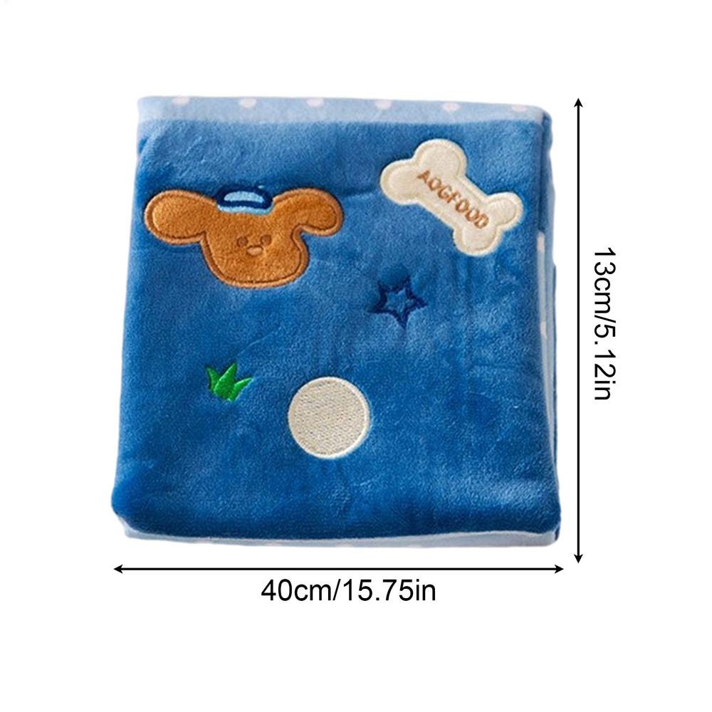 Dog Foraging Sniff Mat Soft Foldable Crinkle Paper Puppy Treat Foraging Toy Sniff Mat For Medium Breeds Indoor Outdoor Balcony