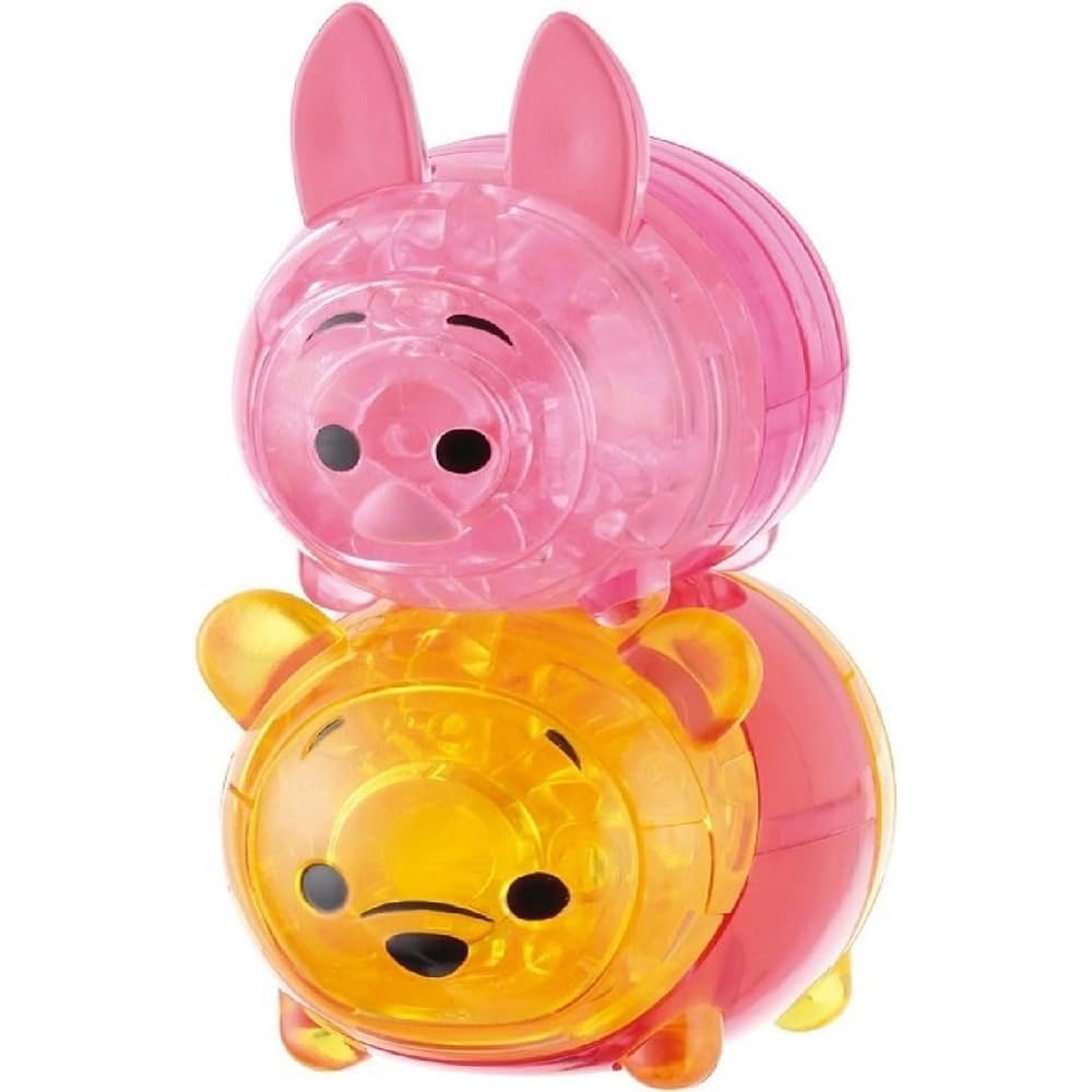 Hanayama Crystal Gallery 3D Jigsaw Puzzle Disney Winnie the Pooh & Piglet Decorative Figure Interior Age 7+