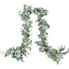 DearHouse 6.2 Feet Eucalyptus Garland Artificial Silk Eucalyptus Leaves Vines Handmade Garland Greenery Wedding Home Backdrop Arch Wall Decor
