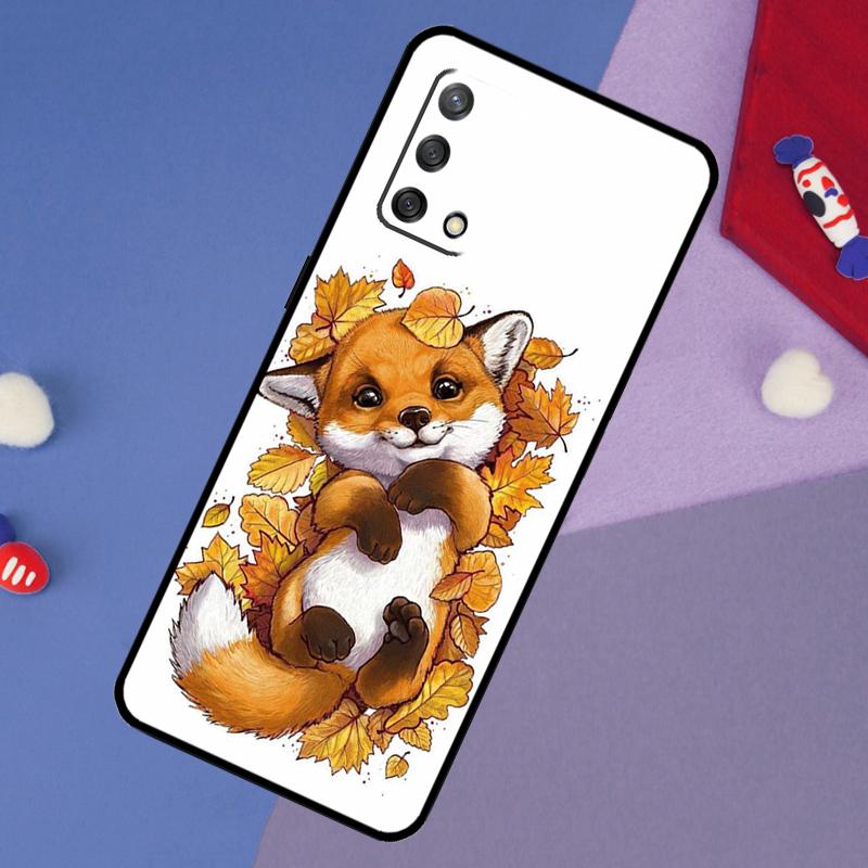 Herbstblätter Fallender Fuchs Hülle Für Oppo A5 Pro A6 A57 A17 A78 A54 A74 A94 A76 A16 A96 A18 A40 A60 A80 A38 A58 A98 A15