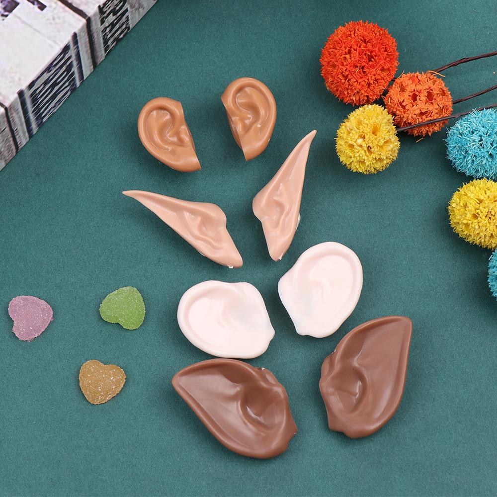 1Pc New Blyth Doll Icy Toy Ears Toy White Natural Tan Dark And Super Black Skin Only Ears Dolls Accessories