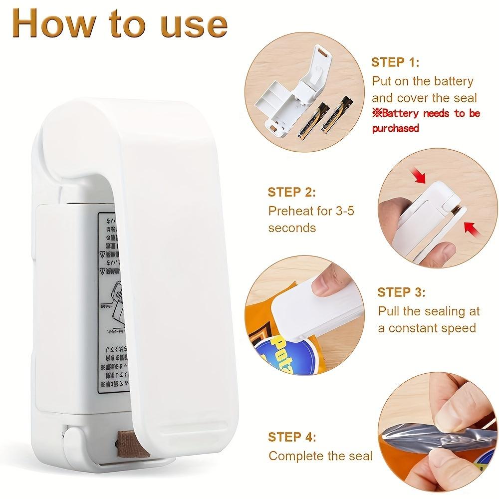 Mini Sealing Machine Small Household Plastic Sealing Machine Snacks Moisture-proof Sealing Artifact Portable Pressure Plastic