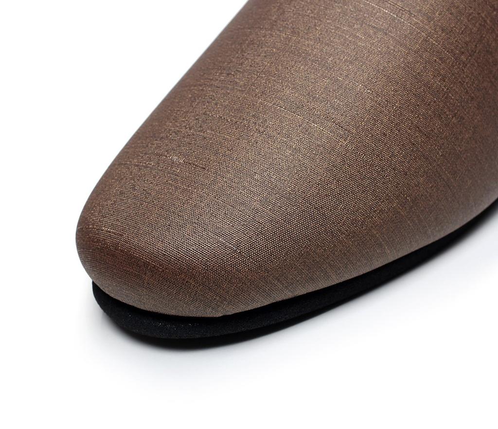 MOON ROOM Guest Set of 4 2 and Sodium Slippers, (2 Men's, Women's) [Wipeable] [Stain-Resistant] [Alcohol-Resistant Hypochlorite-Resistant] (Brown)