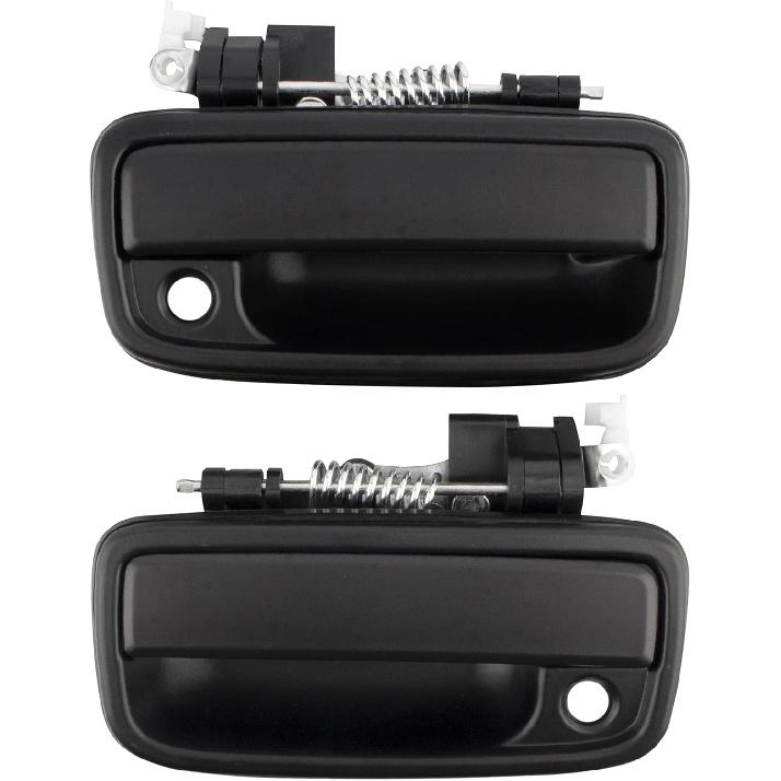 BOXI Exterior Door Handle Front Left & Right Pair with Key Hole - Replacement for 1995-2004 Toyota Tacoma Factory OEM# 79344 79345 69220-35020