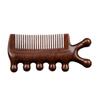 3v1 masážní hřeben ze santalového dřeva Meridiány Hřeben Health Hair Therapy Dřevěný hřeben