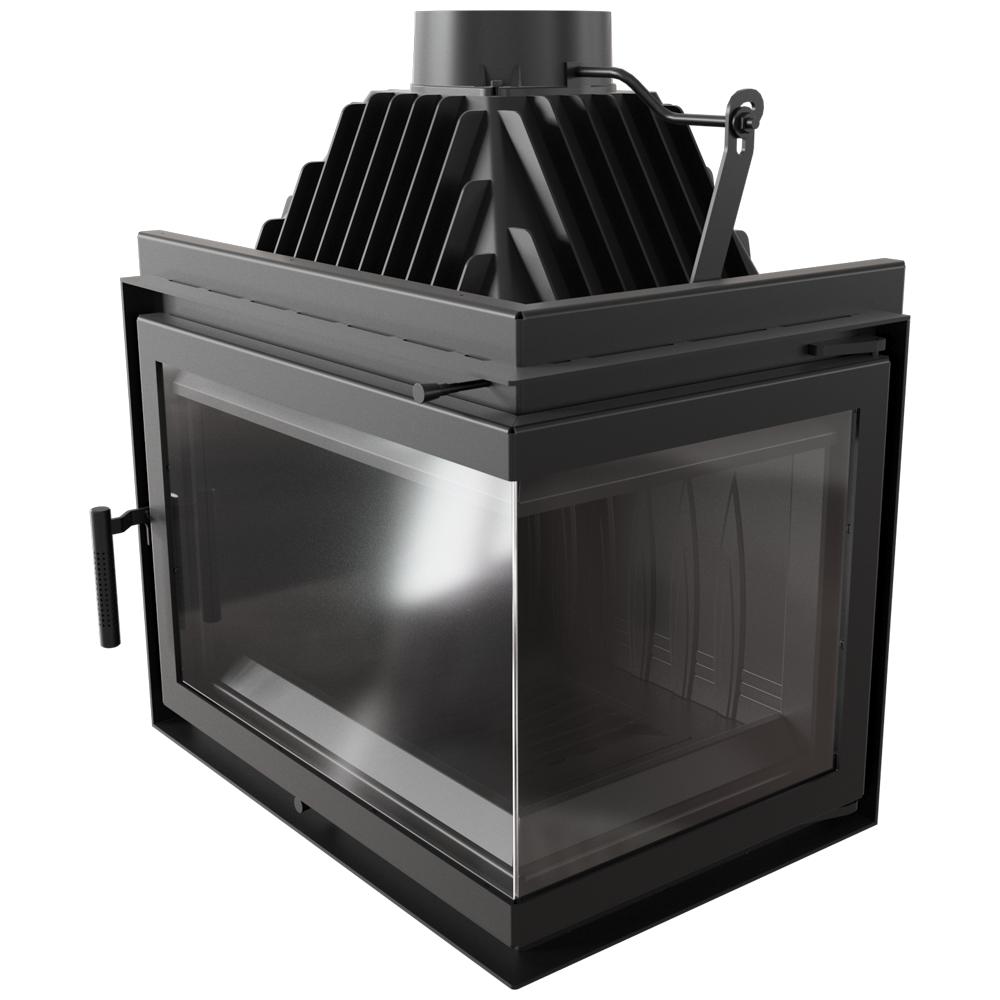 Rechter Gusseisenkamin KRATKI SIMPLE BS 15 kW Ø 200