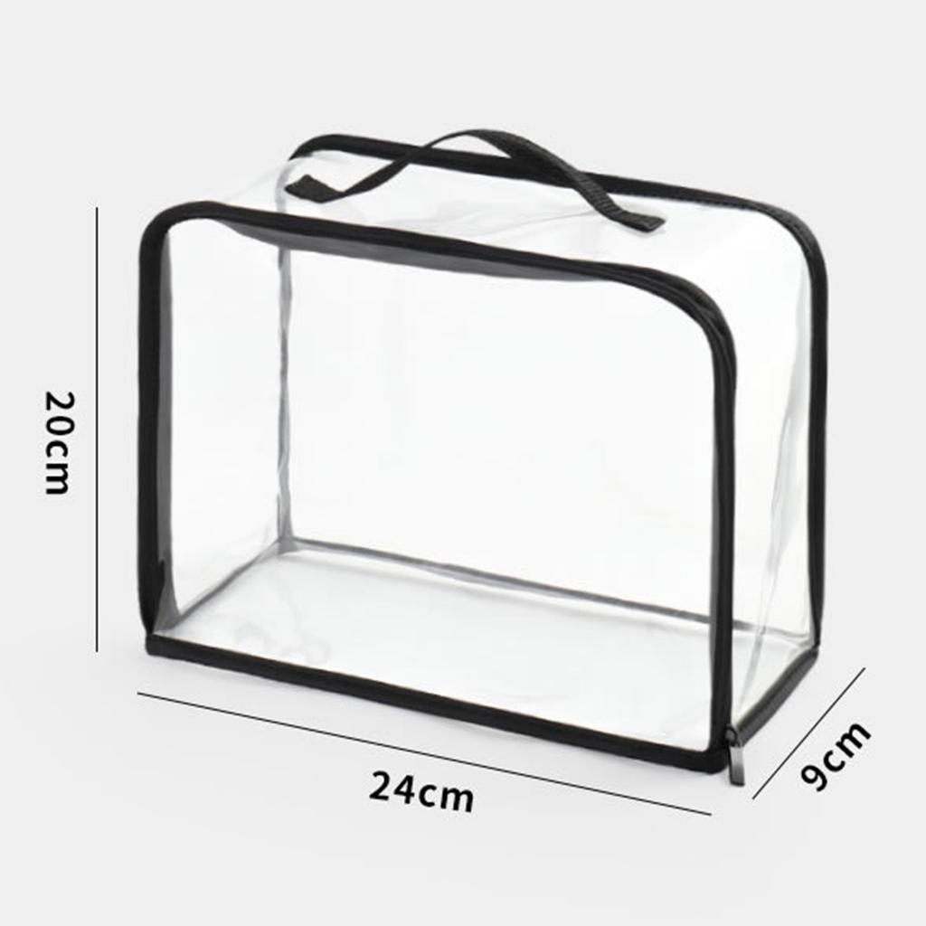 Dust Bag for Handbags PVC Clear Purse Protector Storage Bag Organizer with Zipper and Handle for