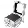 Durable Aluminum Display Storage Box Professional Nail Art Grinding Head Bit Container  Pedicure