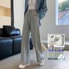 Women's Fleece-Lined Wide-Leg High Waist Pants: Petite, Plus Size, Draping Floor-Length for All Seasons