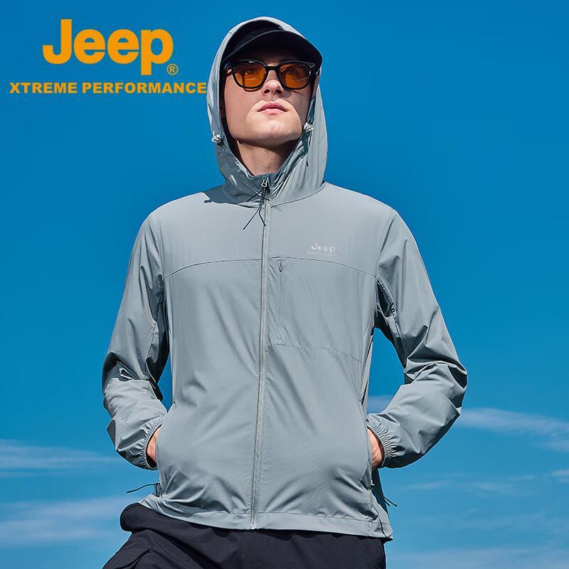 

JEEP Men s Lightweight Sun Protection Outdoor Jacket L