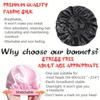 8pcs Silky Satin Bonnet Reusable Elastic Wide Band Shower Cap Sleep Cap Hair Protection Cap For Women Curly Hair Natural Hair