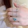 Zircon gourd pendant necklace New Chinese minimalist temperament collarbone chain Versatile fashion high-end jewelry women