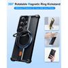 Eary pro Samsung Galaxy S26 Ultra Pouzdro Kovové S 360° Otočným Magnetickým Stojánkem Bezrámové Nárazuvzdorné Ochranné Kryt na Telefon