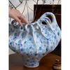 Handmade Ceramic Vase Abstract Irregular Ceramic Pot Hydroponics Artistic Flower Arrangement Home Decoration Accessories
