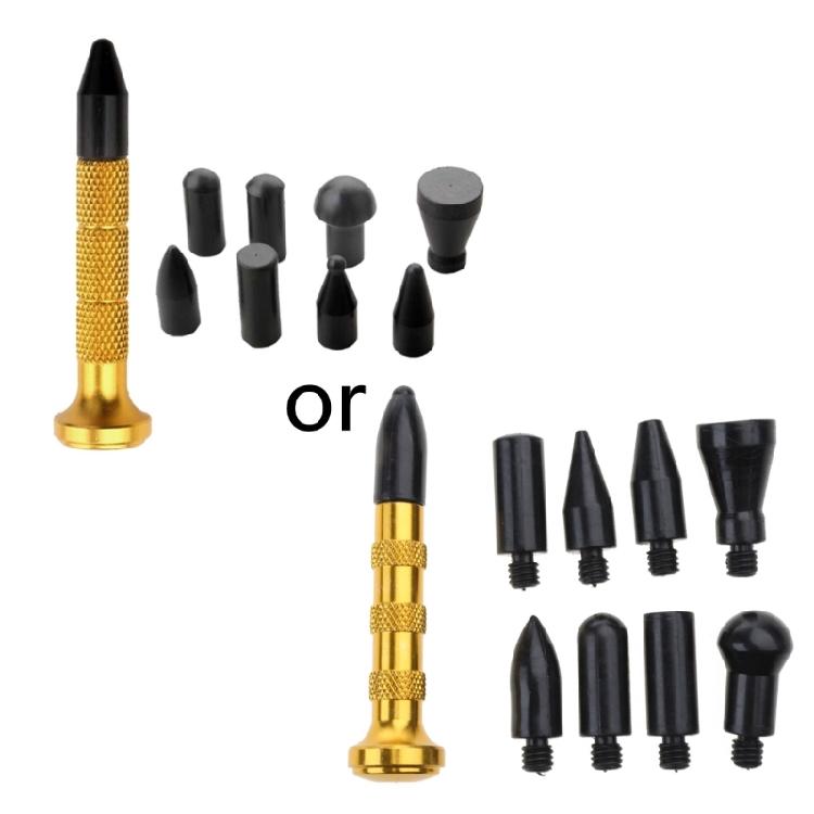 

Car Body Dent Repair Tool Tap Down Pen with Rubber Heads 9 in 1 Hand Repair Tool 1