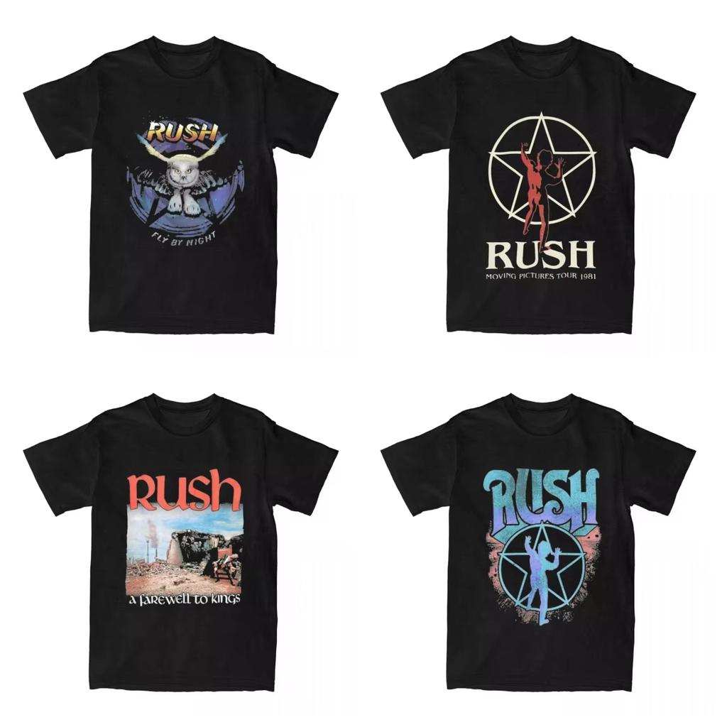 Unisex Cotton T-Shirt Rush Sports Print 1981 Travel Casual Wear Summer Crew Neck High Quality