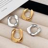 PONYKISS  Sterling Silver Letter U Hoop Earrings for Women Minimalist Punk Fine  Personality Accessories Ins