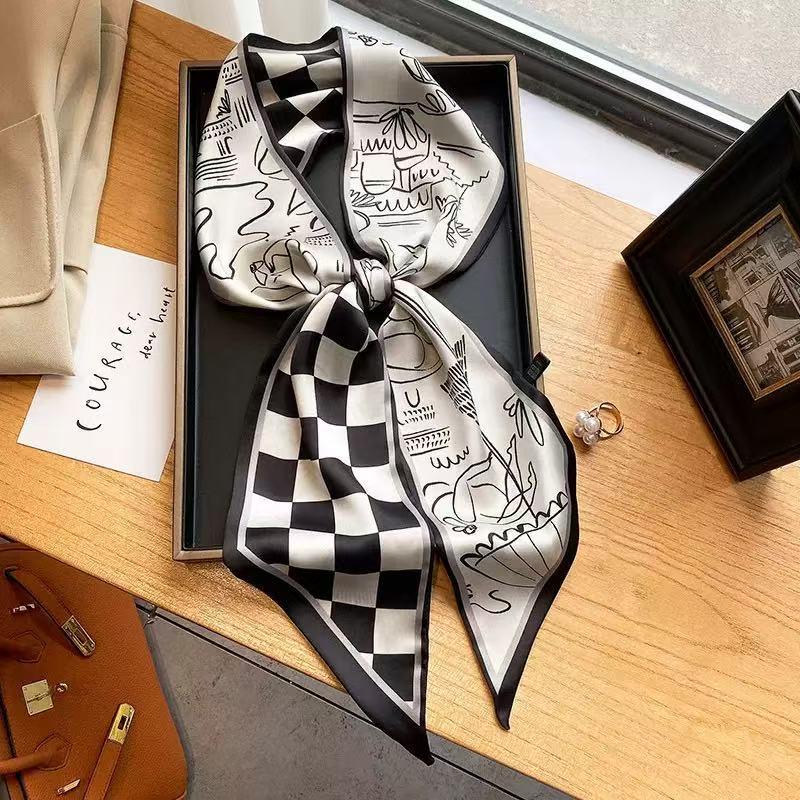 Women's Polka Dot Cashew Long Scarf Belt – 2025 Waist & Neck Accessory