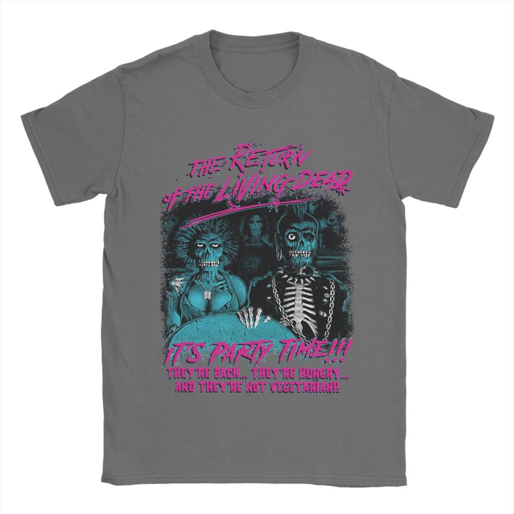 Men Horror Return Of The Living Dead Films T Shirts Tops Summer Short Sleeve T-Shirt O Neck Hip Hop Pattern Tee Shirt Plus Size